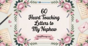 Touching Letters to My Nephew