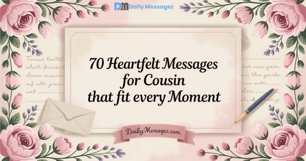 Heartfelt Messages for Cousin