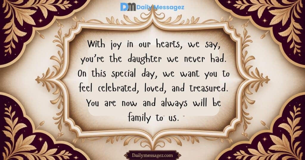 Wedding Day Message for Daughter-in-Law