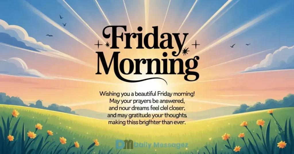 Good Morning Friday Messages