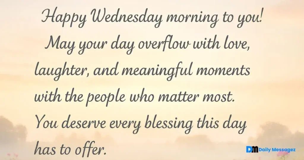 Good Morning Wednesday Greetings