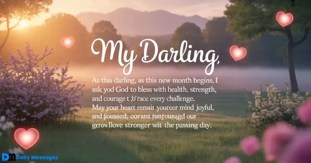 Happy New Month Message for Fiance