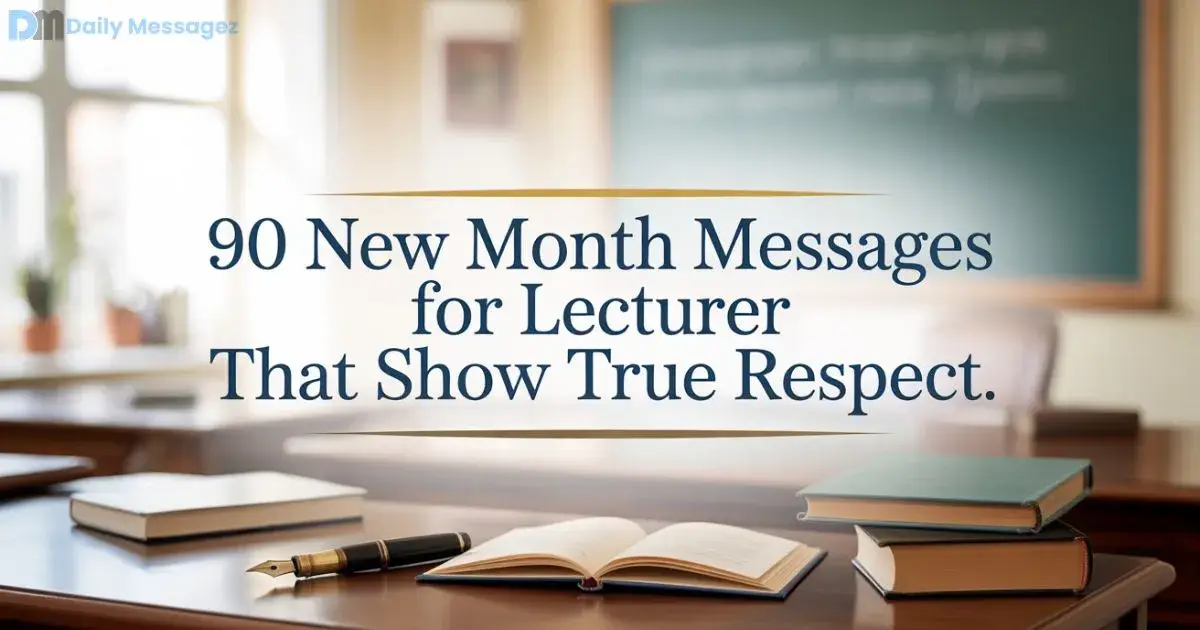 Happy New Month Message for Lecturer