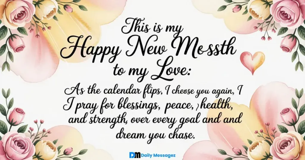 Happy New Month Message to My Love