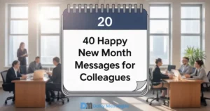 Happy New Month Message for Colleagues