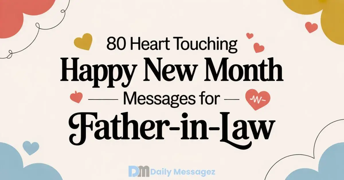 Happy New Month Messages for Father-in-Law