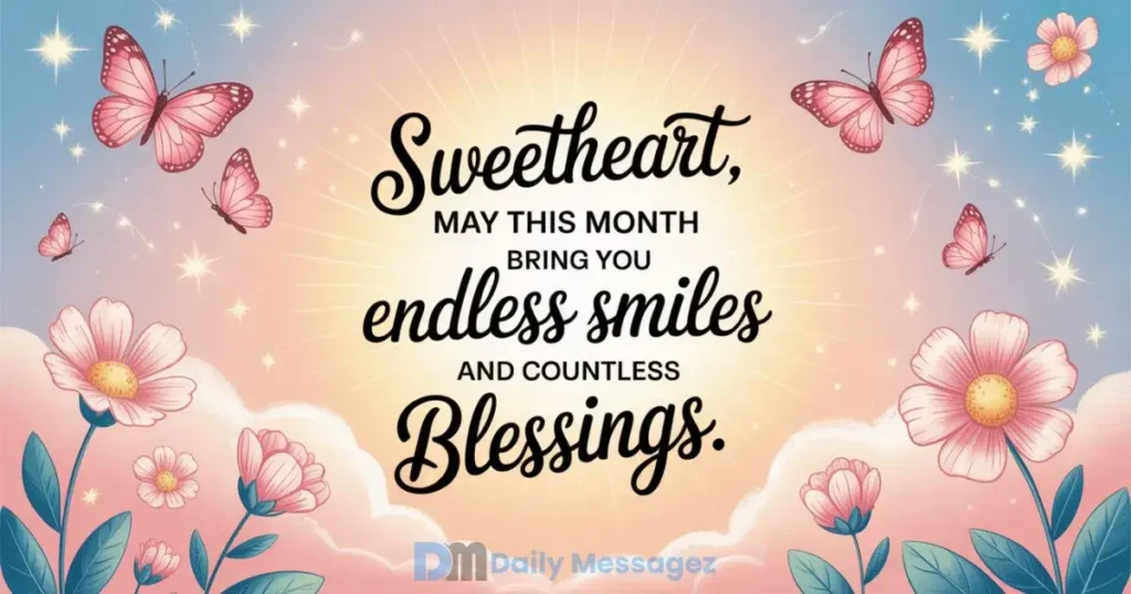 Happy New Month Messages for Wife