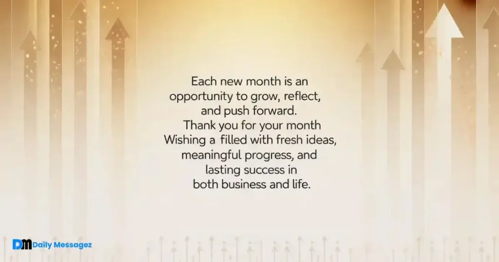 inspirational new month message to clients
