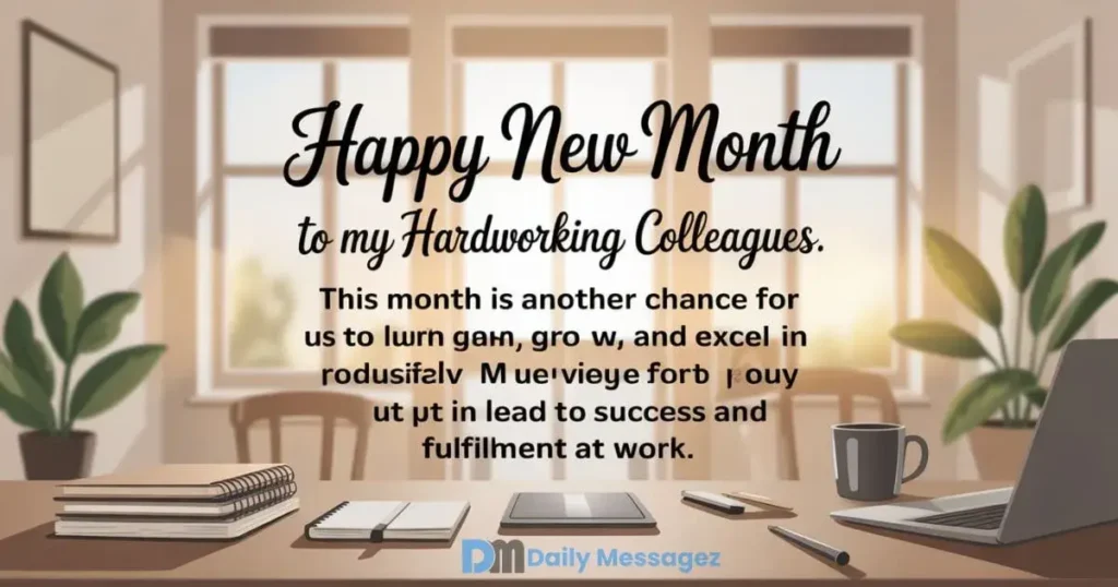 New Month Messages for Colleagues