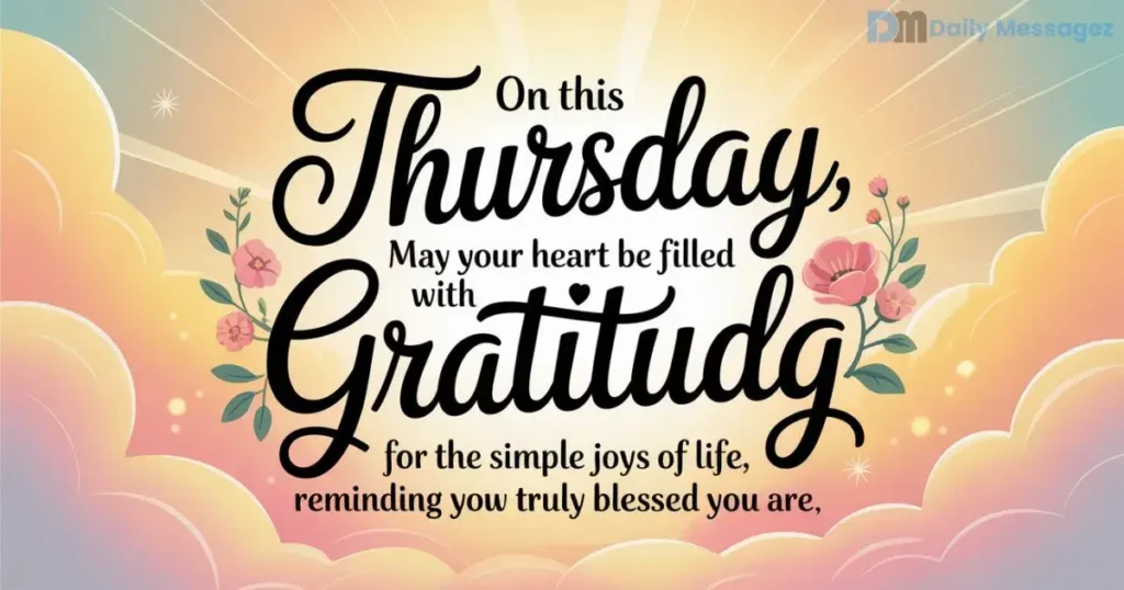 Positive and Thankful Thursday Blessings