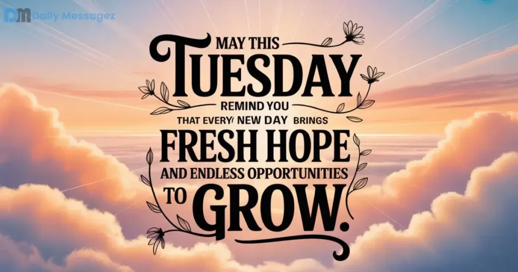 Positive Tuesday Blessings and Quotes