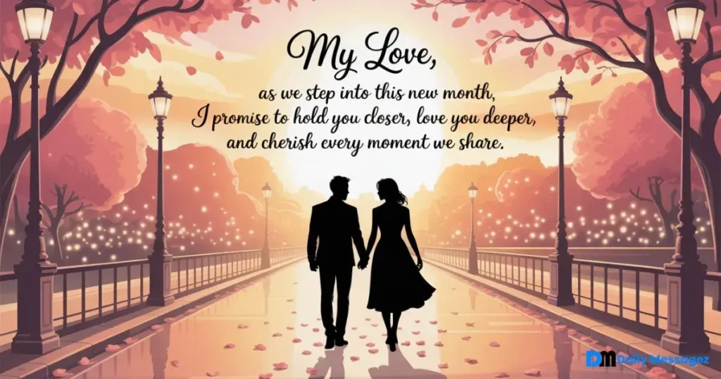 Romantic New Month Message for Her