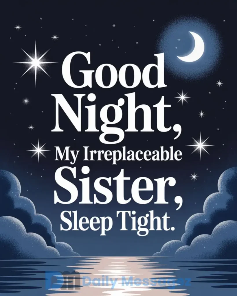 Beautiful good night images for Sister