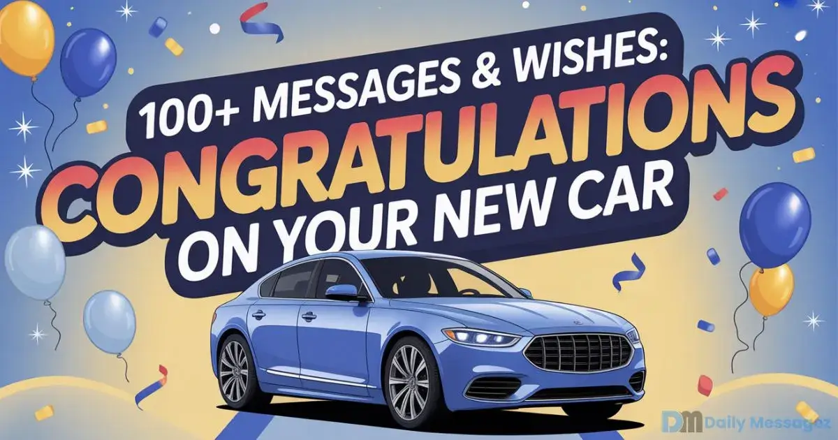 Congratulations on Your New Car
