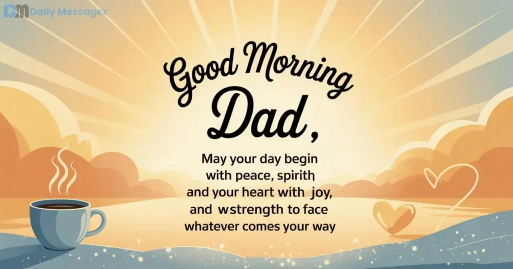 Good Morning Prayers for Dad