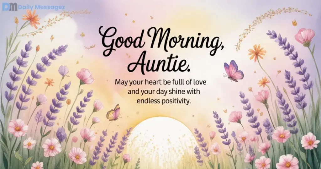 Inspirational Good Morning Message for Aunt