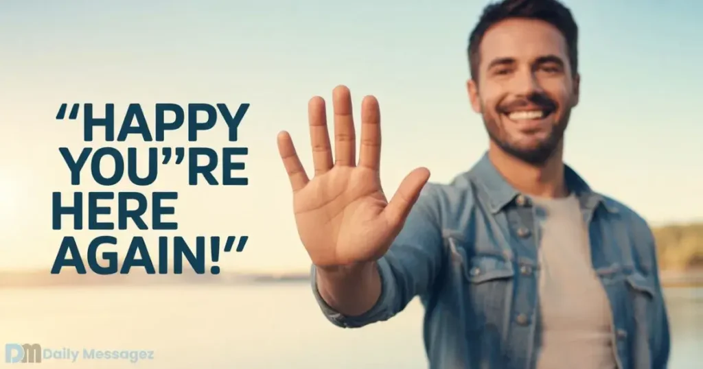 Other Ways to Say Welcome Back