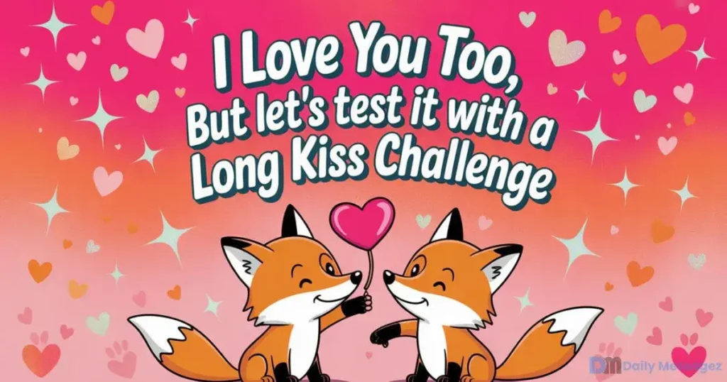 playful response to i love you