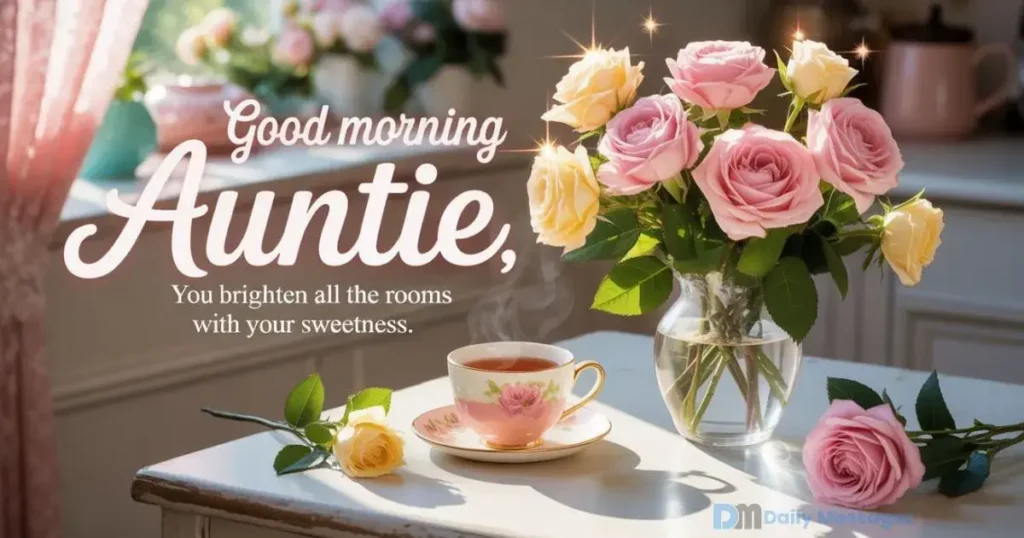 sweet good morning message for my aunt