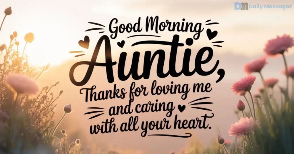 Thankful Good Morning Messages for Auntie