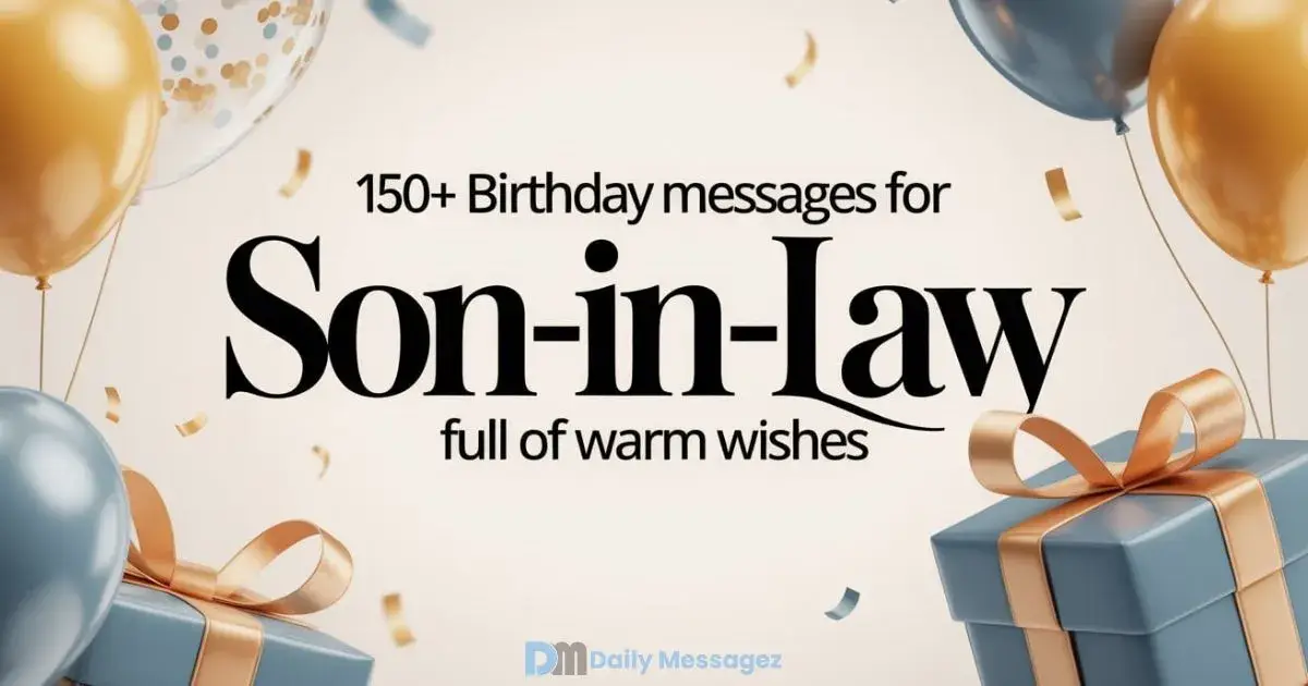 Birthday Messages for Son-in-Law