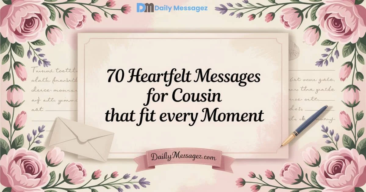 Heartfelt Messages for Cousin