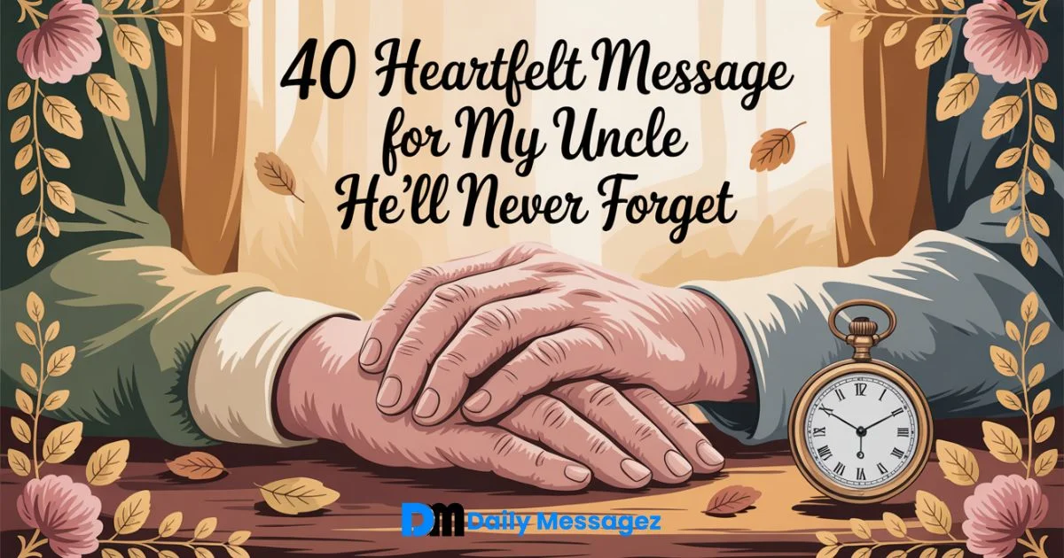 Heartfelt Message for My Uncle