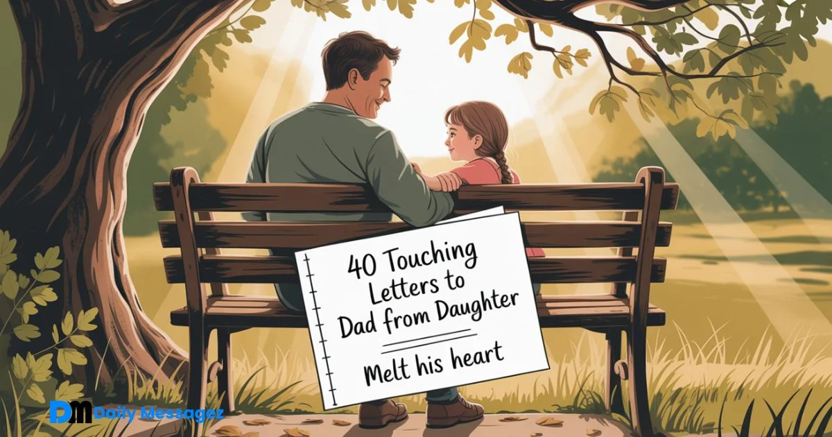 Touching Letters to Dad from Daughter