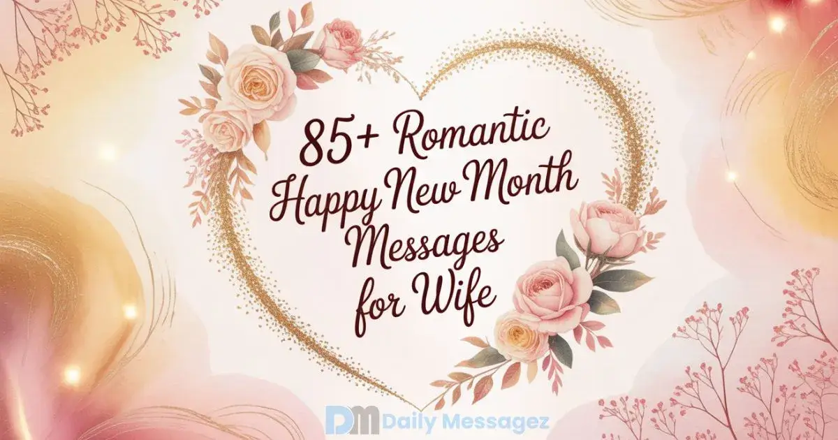 Happy New Month Messages for Wife